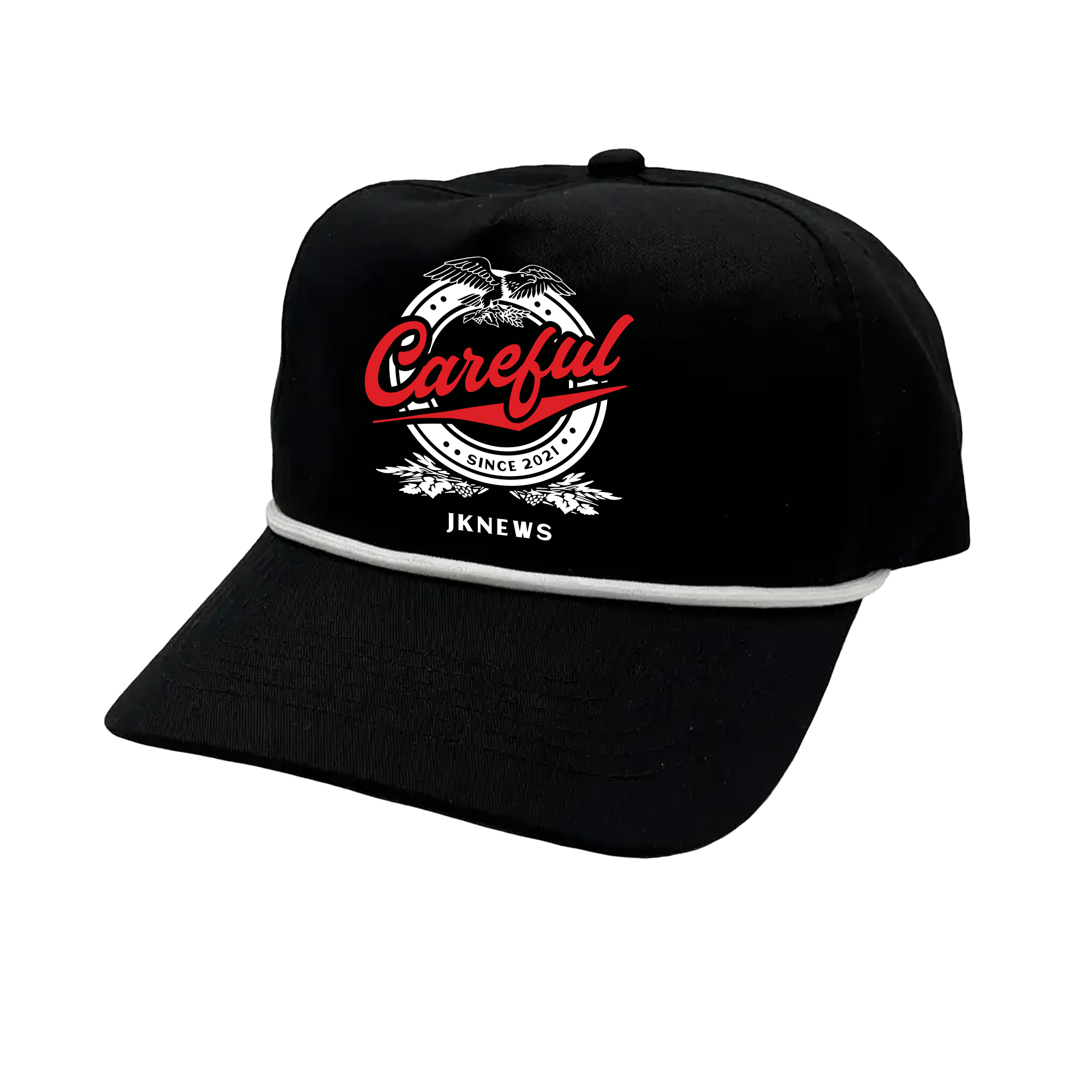 Careful Beer Golf Snapback Cap