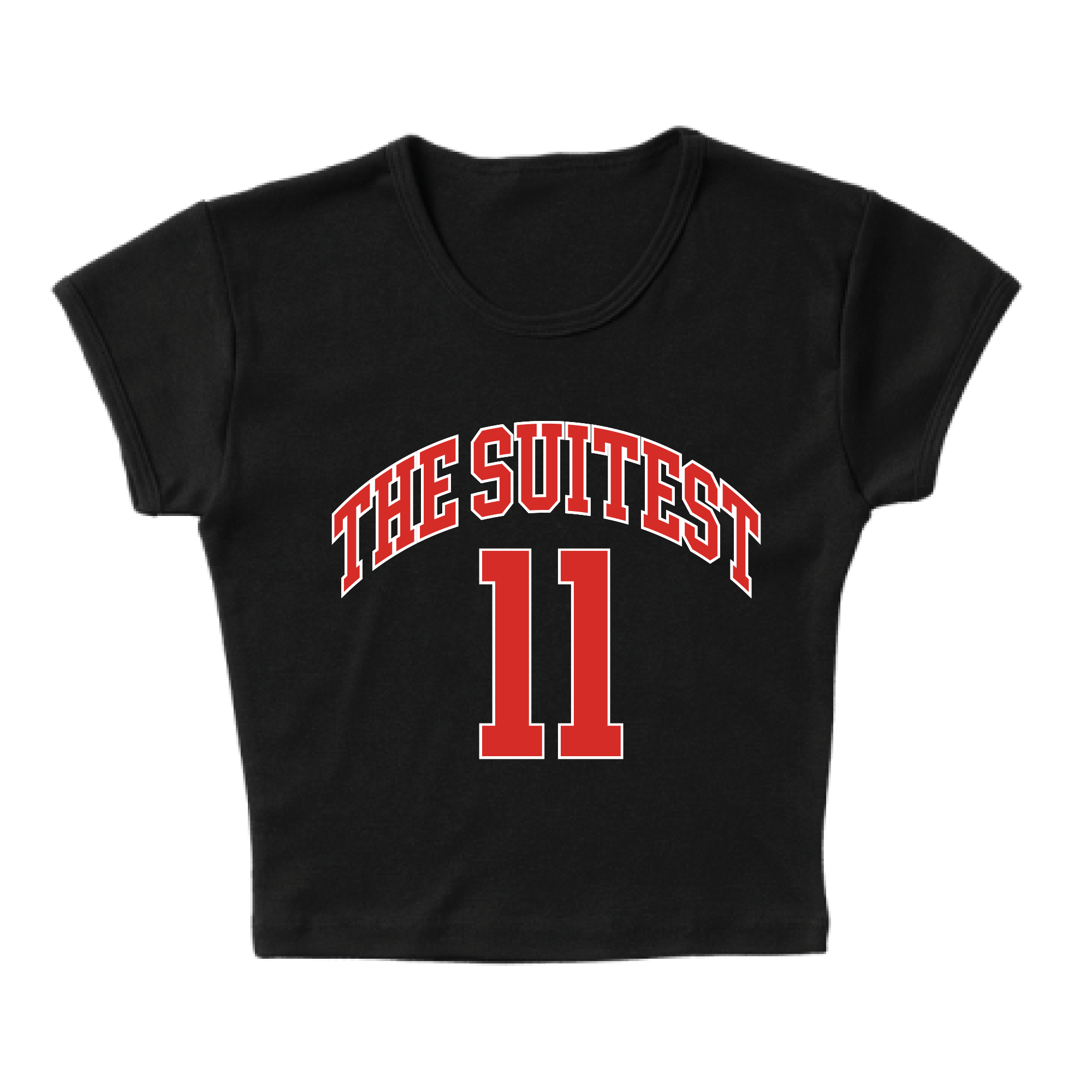 The Suitest Varsity Baby Crop Tee