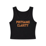 Logo Ribbed Crop Tank