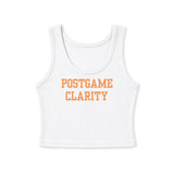 Logo Ribbed Crop Tank