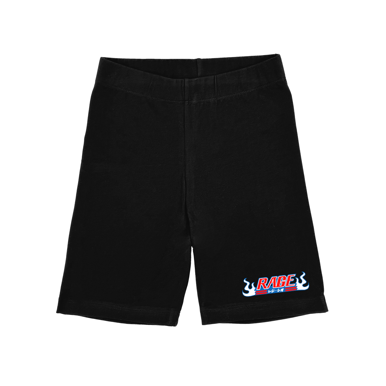Rage Bleach Biker Shorts
