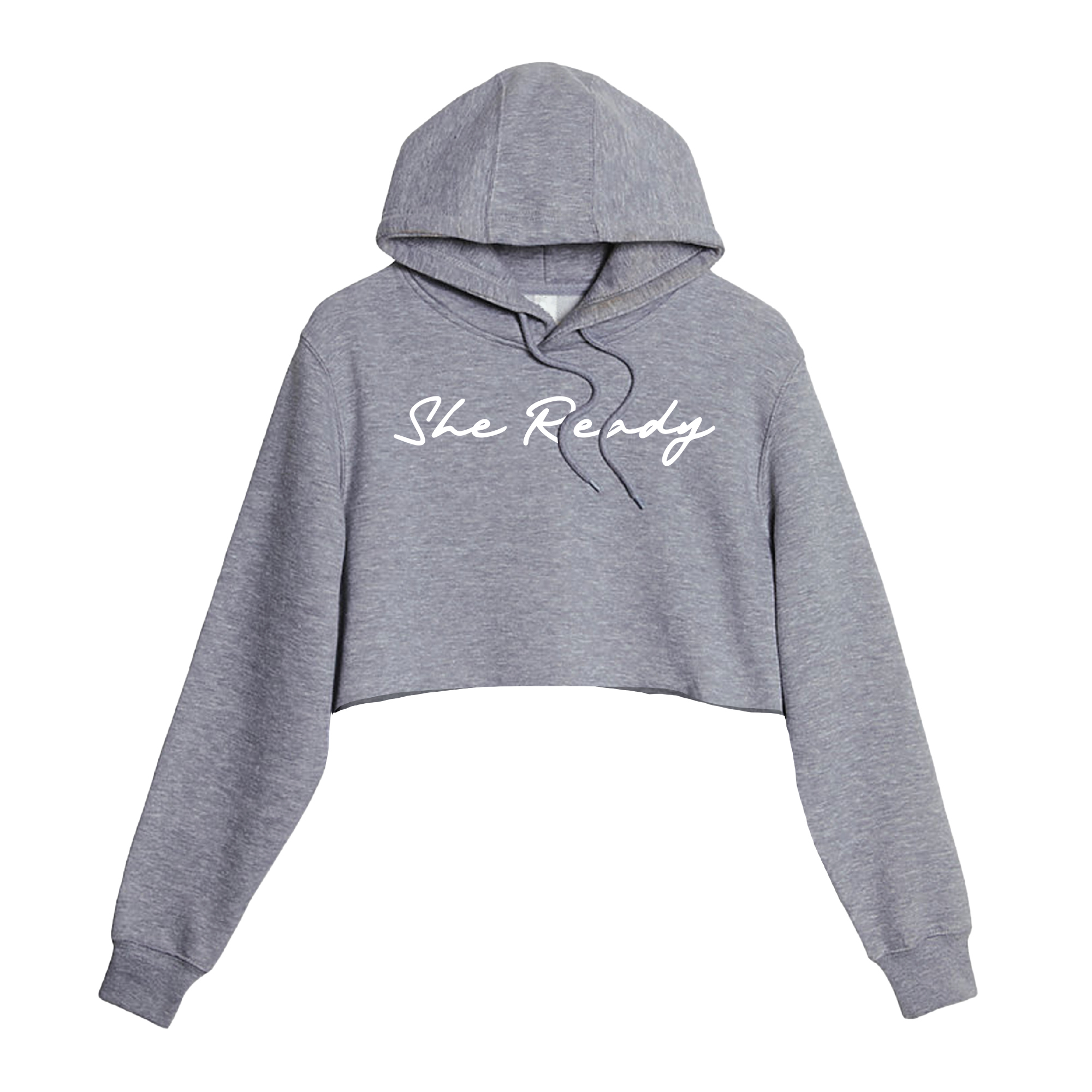 She Ready Crop Hoodie