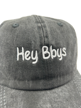 Hey Bbys Vintage Black Dad Hat