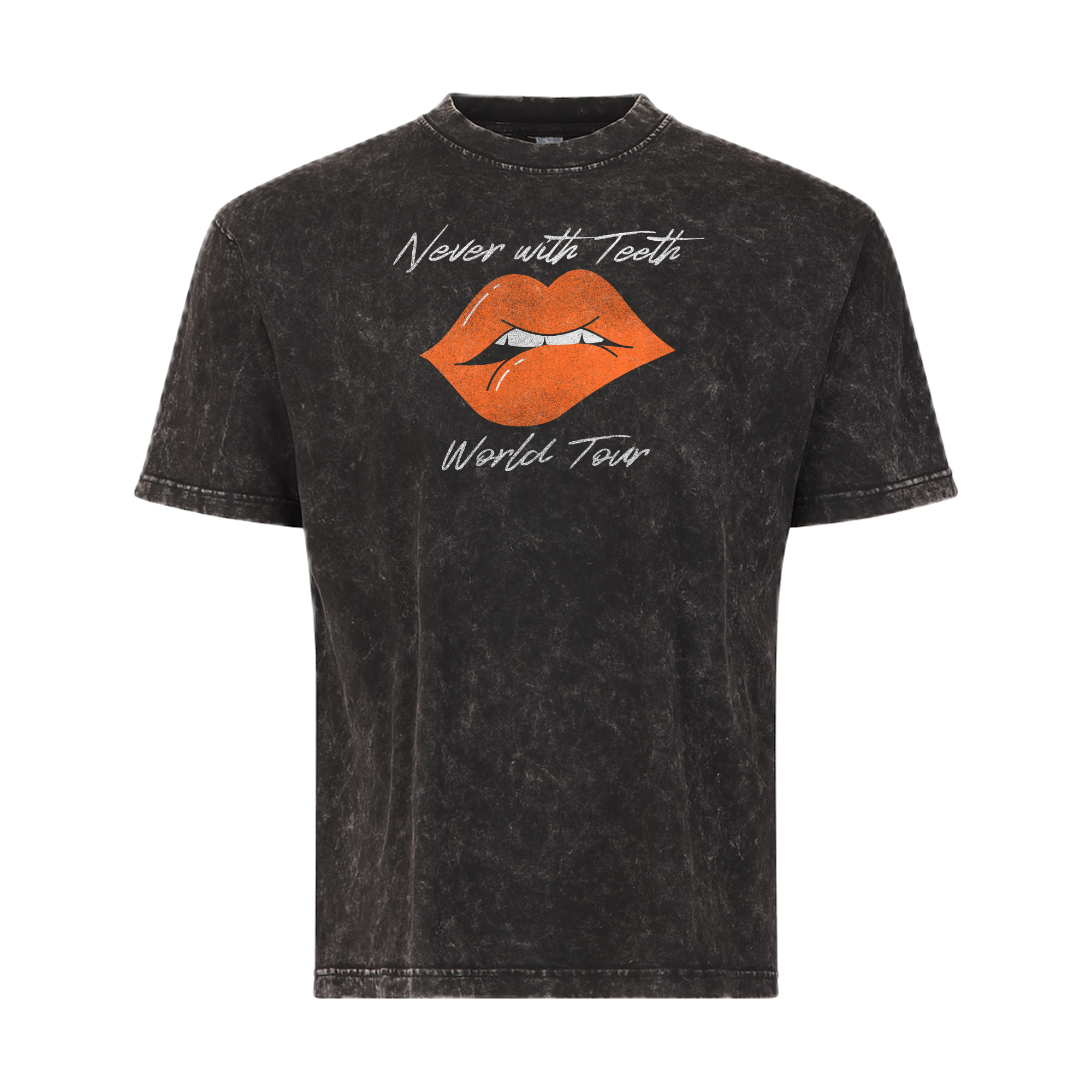Never With Teeth Heavyweight Tee