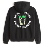 Bucket Drinkers Hoodie — Black, back