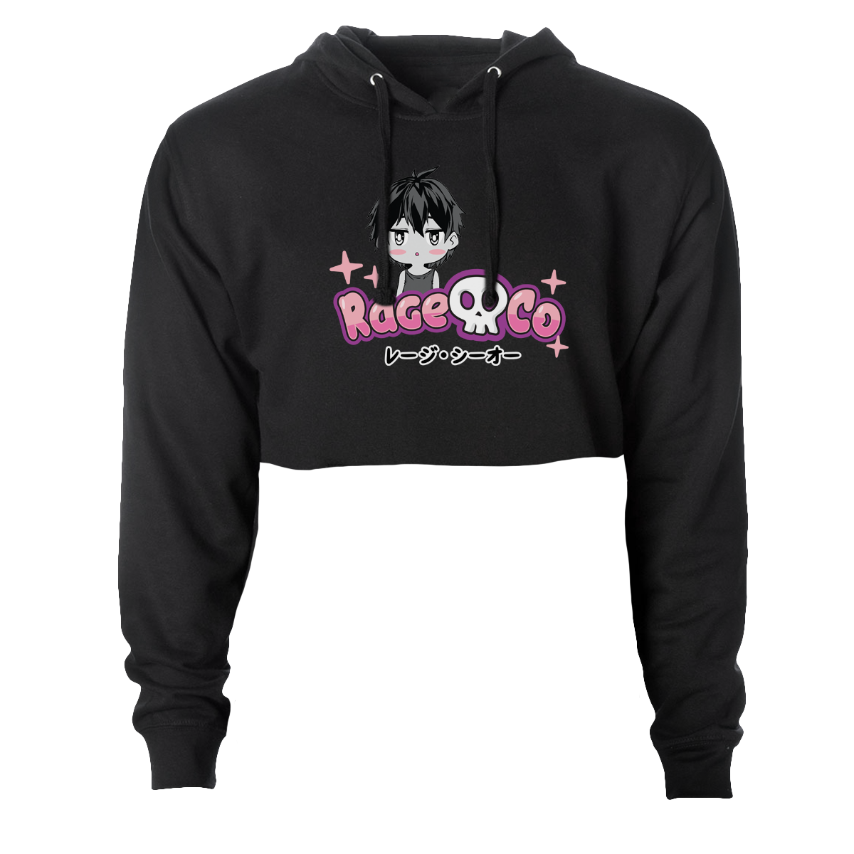 Angel Chibi Crop Hoodie