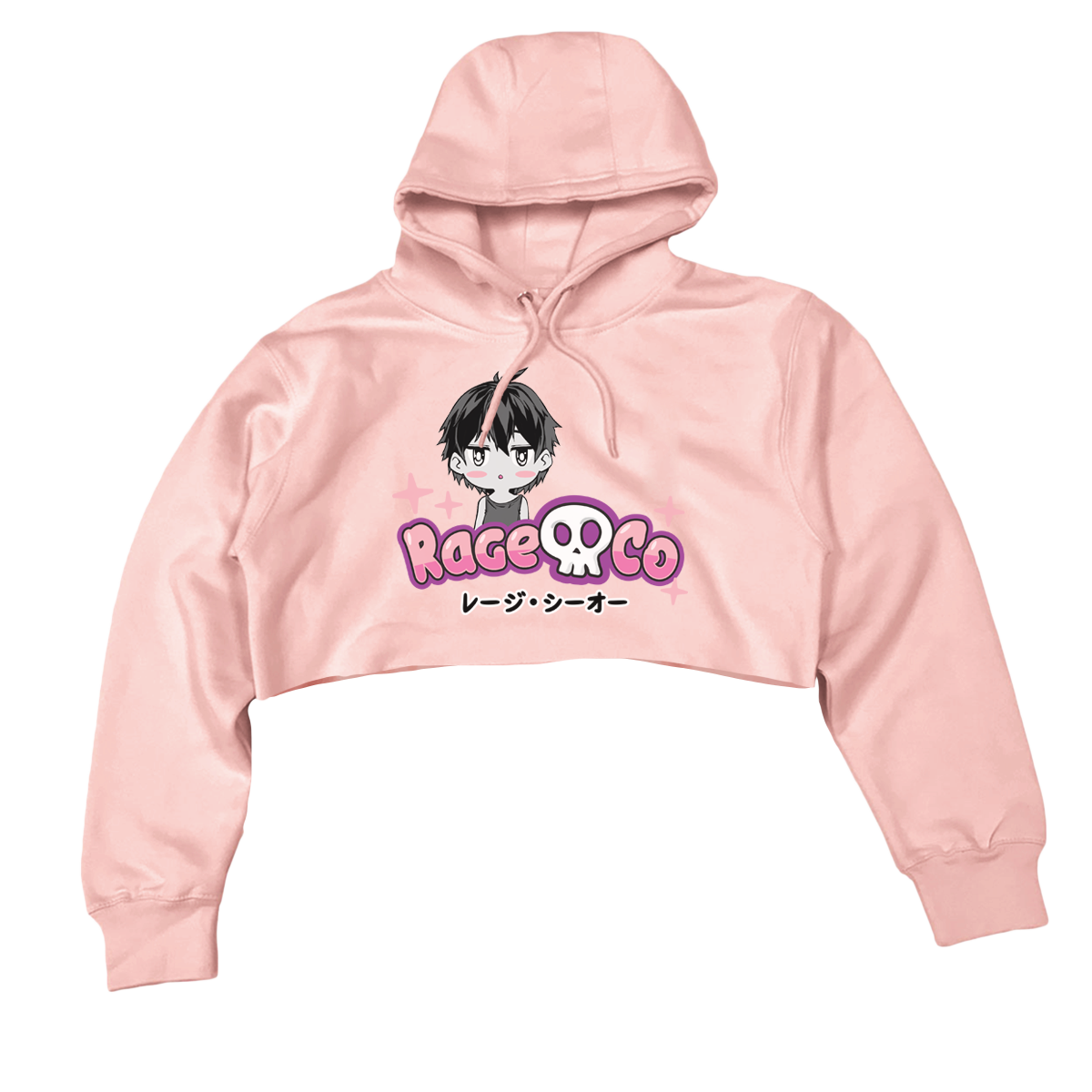 Angel Chibi Crop Hoodie