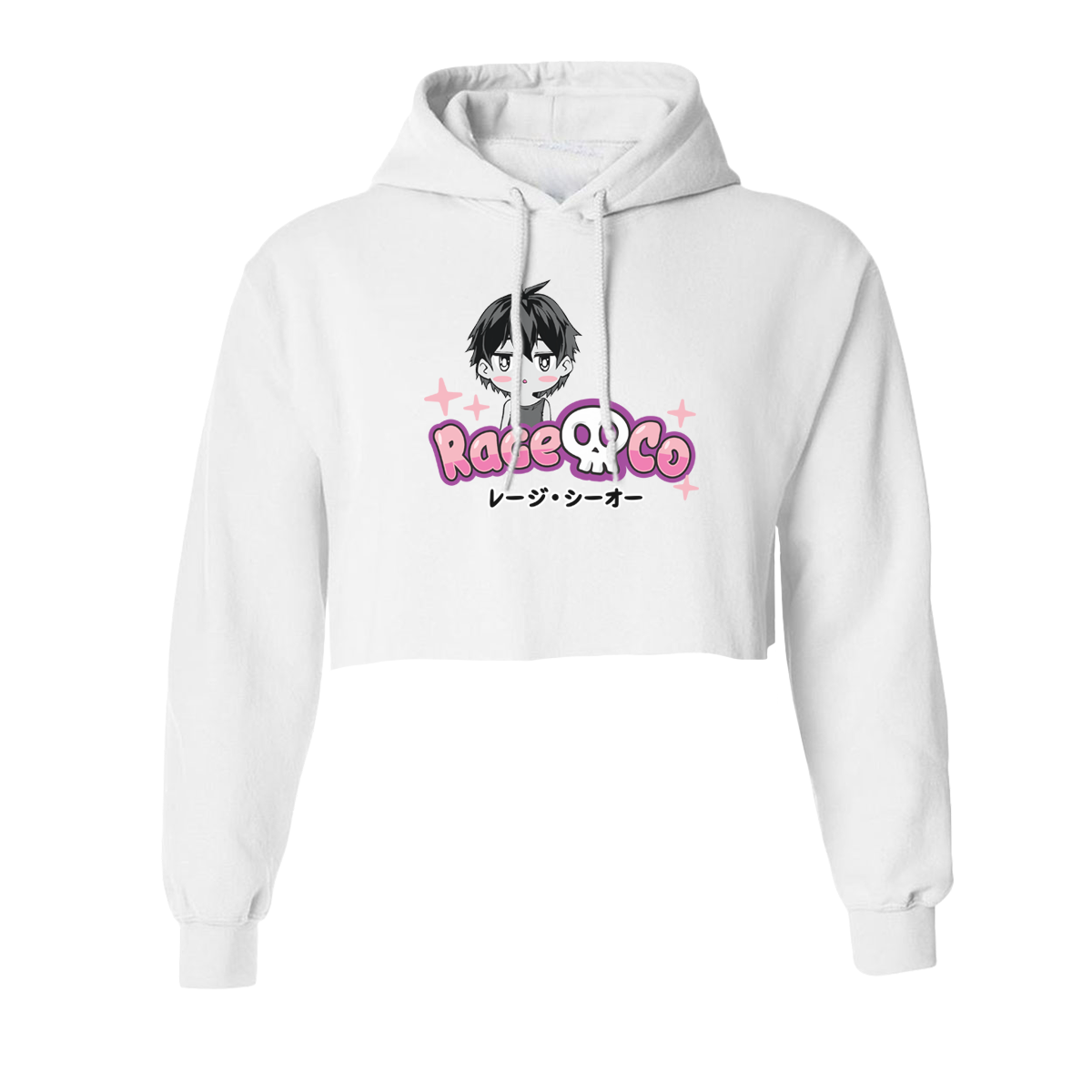 Angel Chibi Crop Hoodie