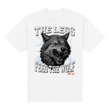 Wolf Heavyweight Tee — White, front