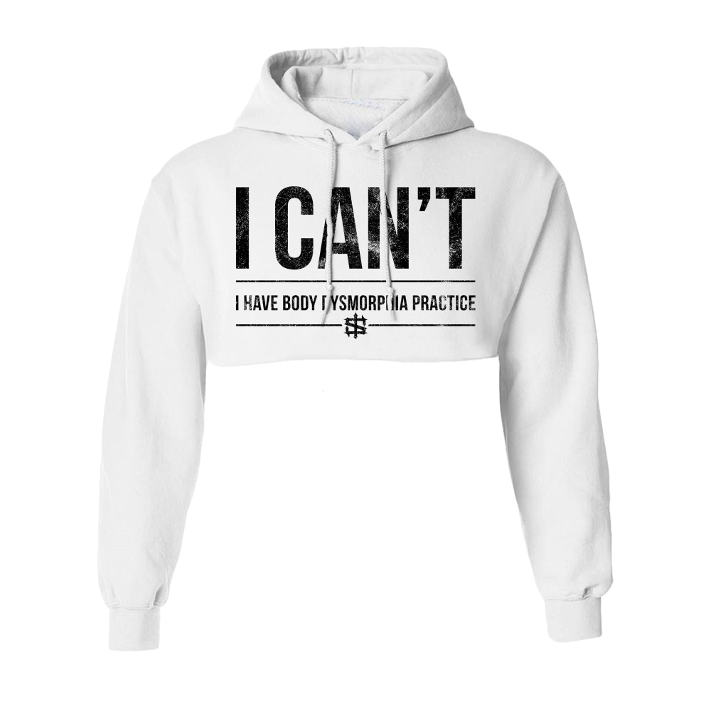 Body Dysmorphia Crop Hoodie