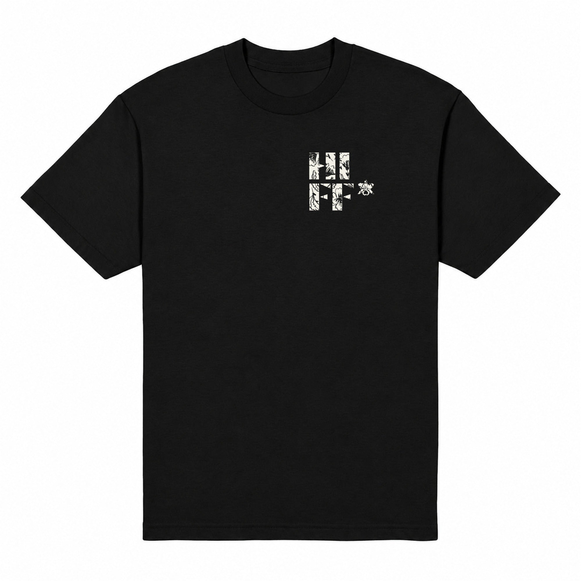 Logo Heavyweight Tee — Black, front