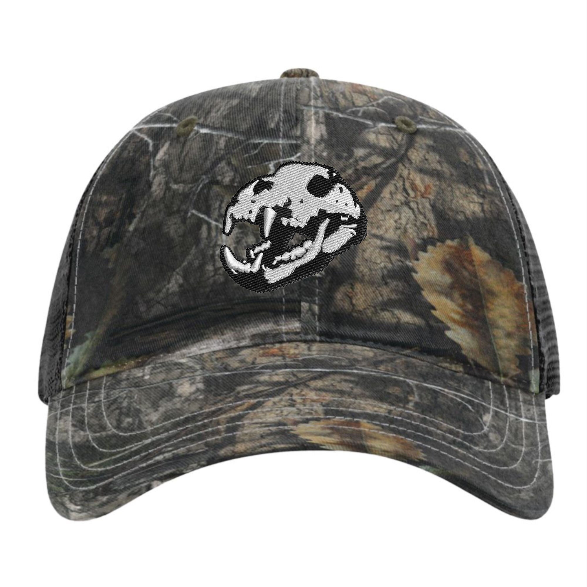 Grizzly Skull Camo Trucker Snapback (Mossy Oak)