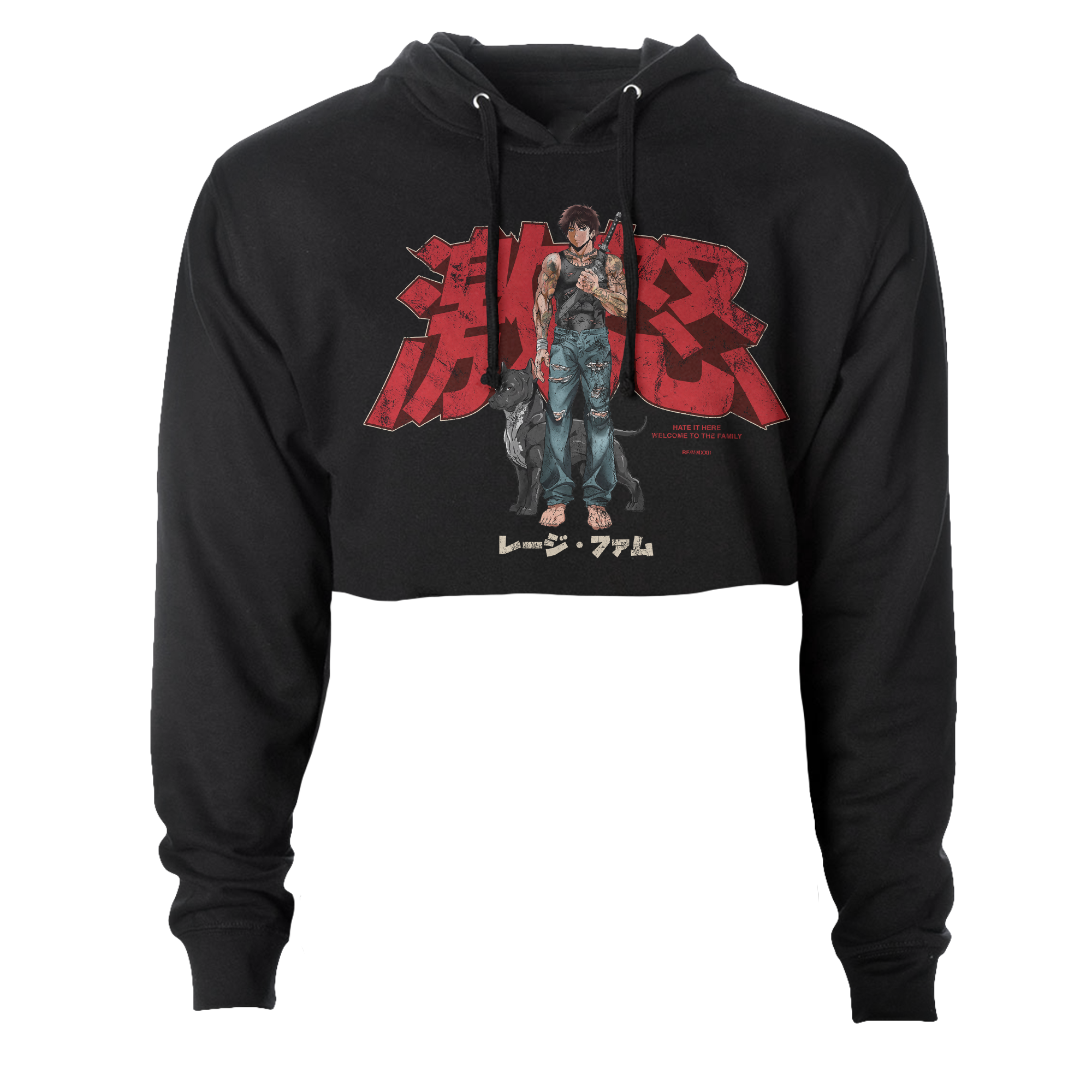 Anime Crop Hoodie