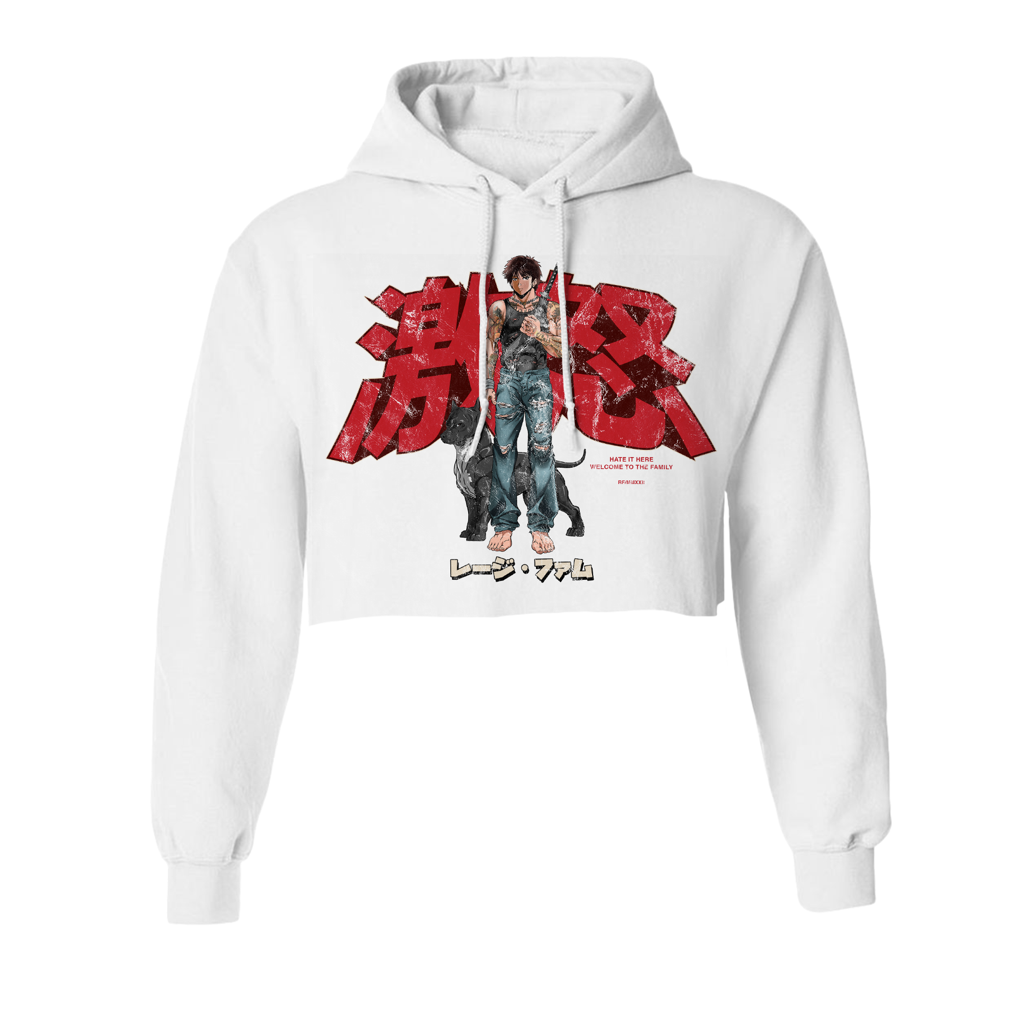 Anime Crop Hoodie