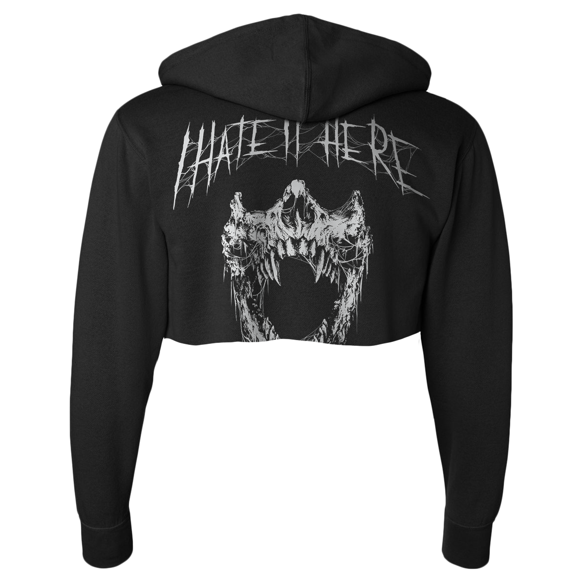 Hate It Here Crop Hoodie