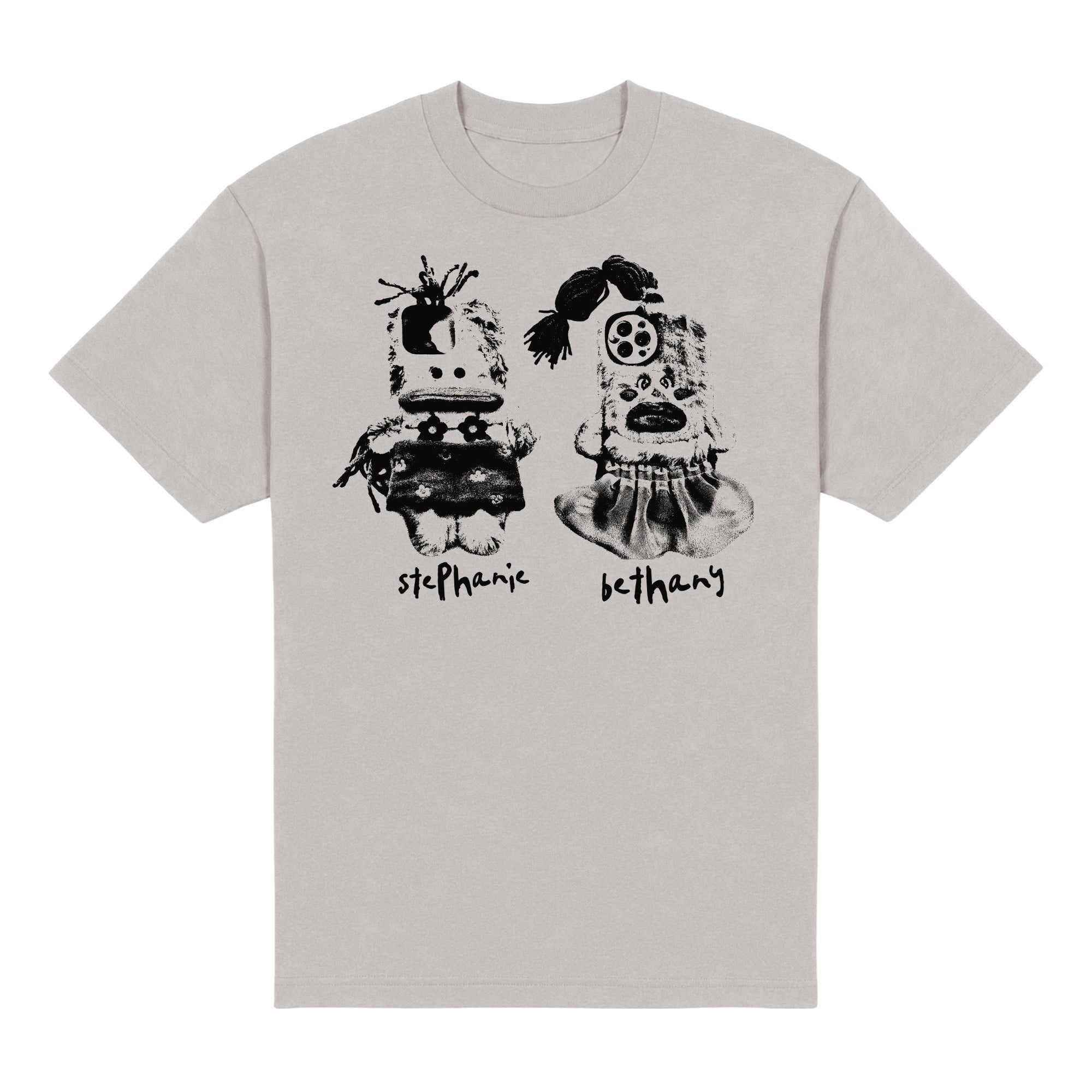 Bethany Heavyweight Tee — Stone, front