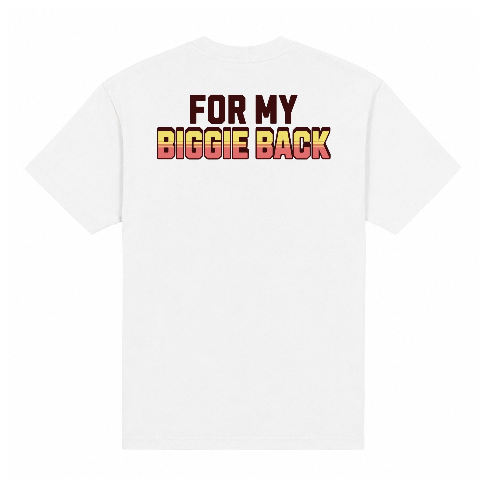 Biggie Bag Heavyweight Tee — White, back