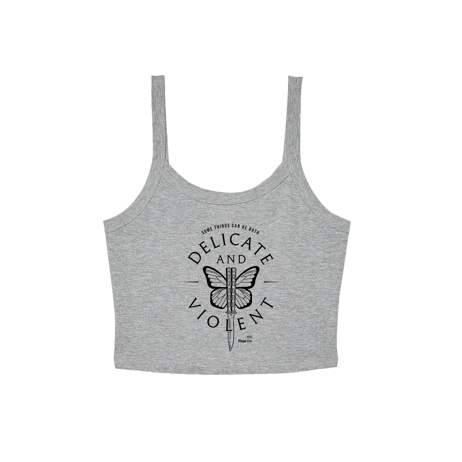 Delicate and Violent Women's Crop Tank