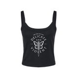 Delicate and Violent Crop Tank