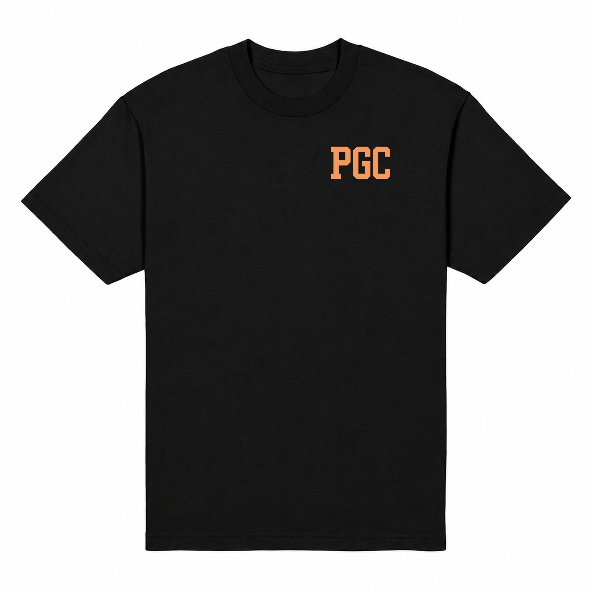 Collegiate Heavyweight Tee — Black, front