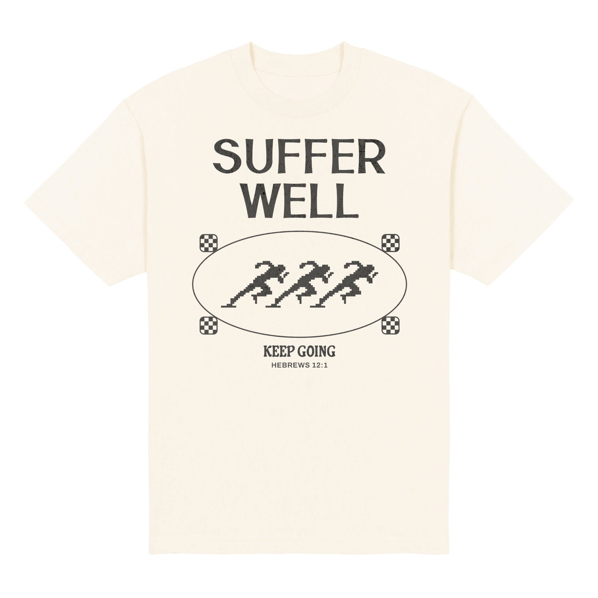 Suffer Well Heavyweight Tee — Natural, front
