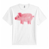 Pig Tee — White, front