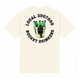 Bucket Drinkers Heavyweight Tee — Natural, back