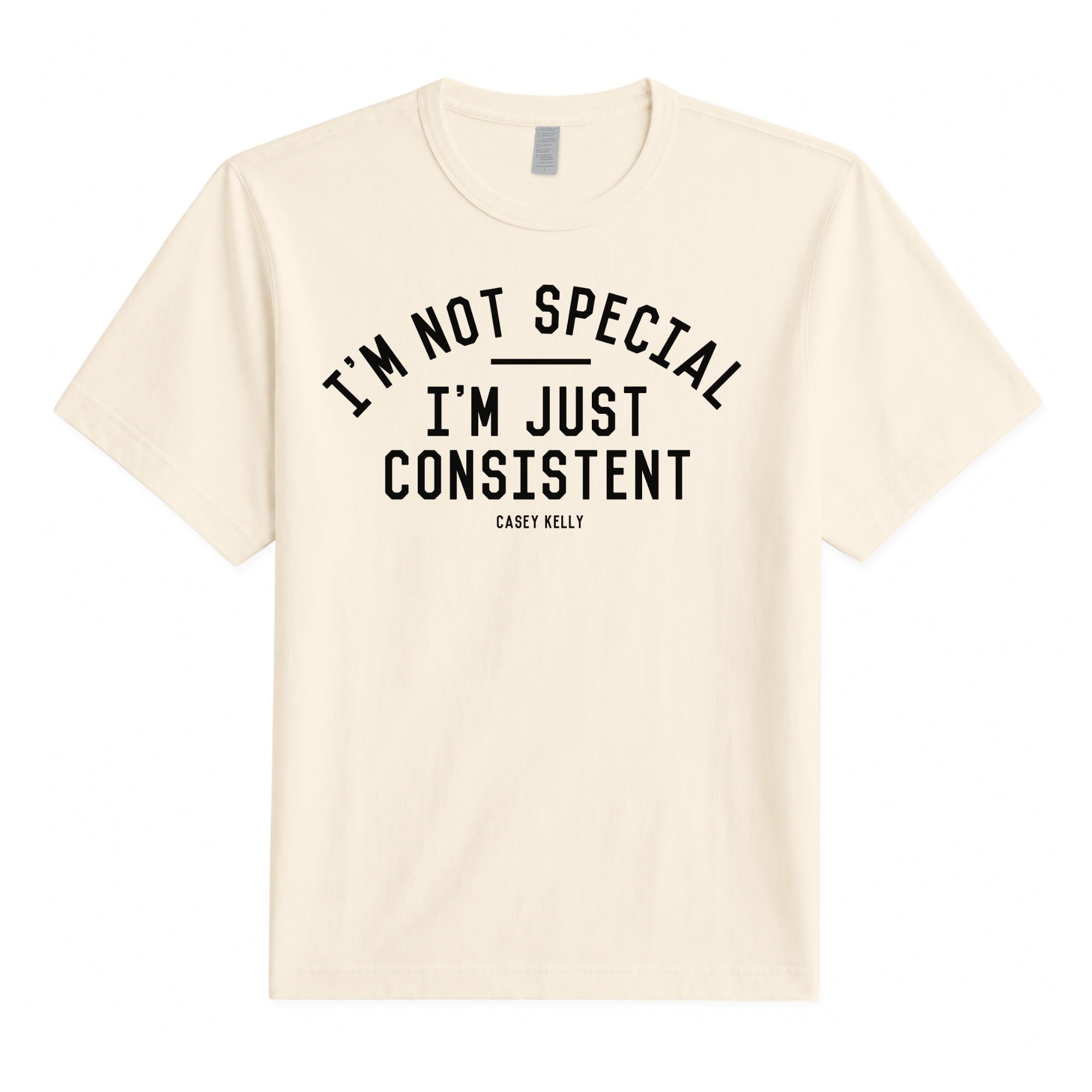 Consistent Tee — Natural, front