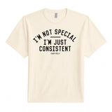 Consistent Tee — Natural, front