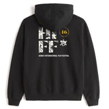 Logo Hoodie — Black, back