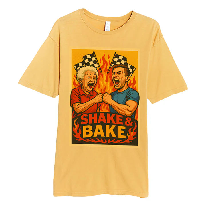 Fist Bump Flames Vintage Tee