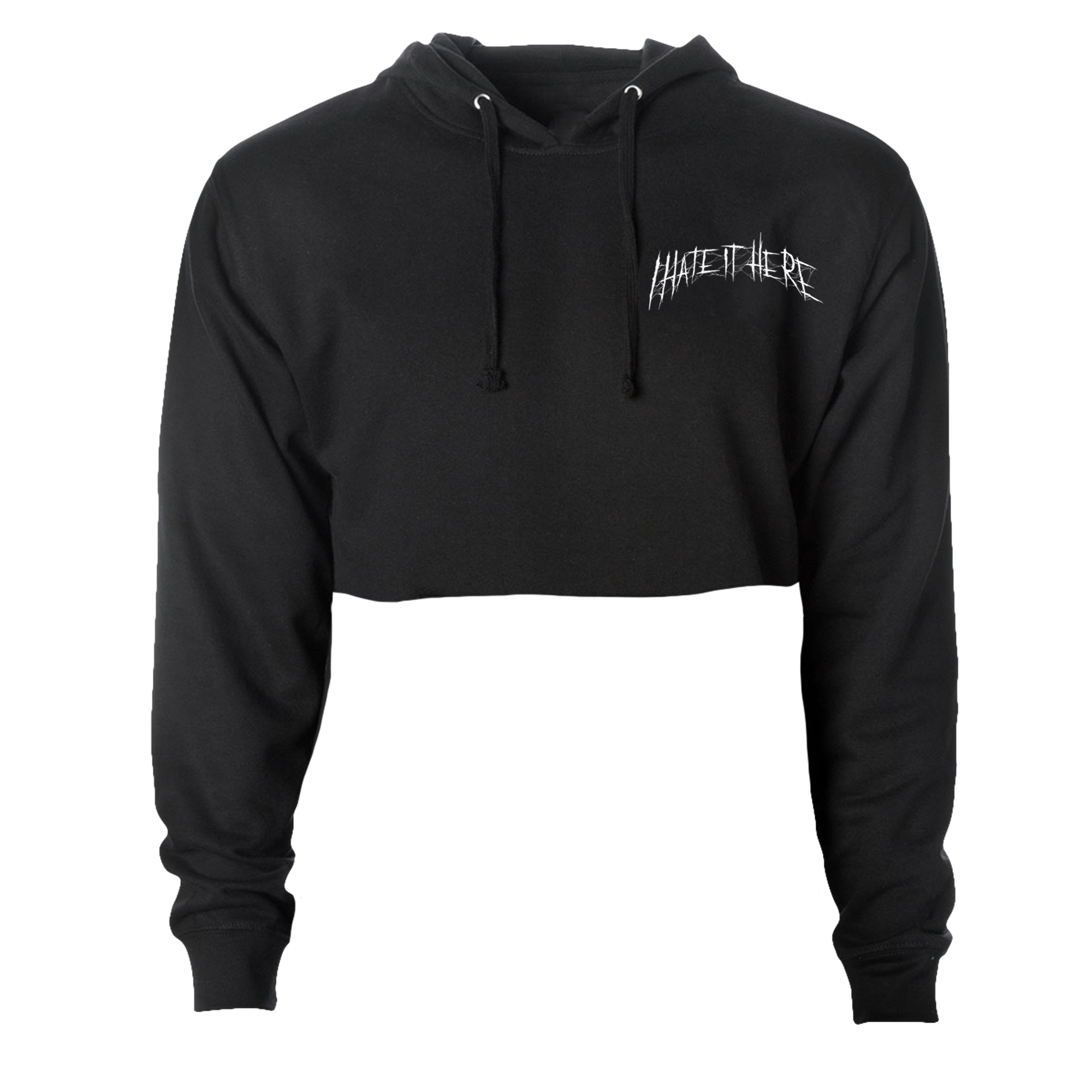 Hate It Here v2 Crop Hoodie