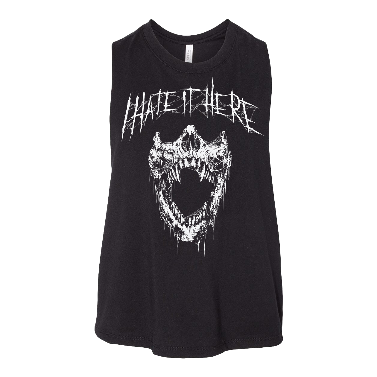 Hate It Here Racerback Crop Tank