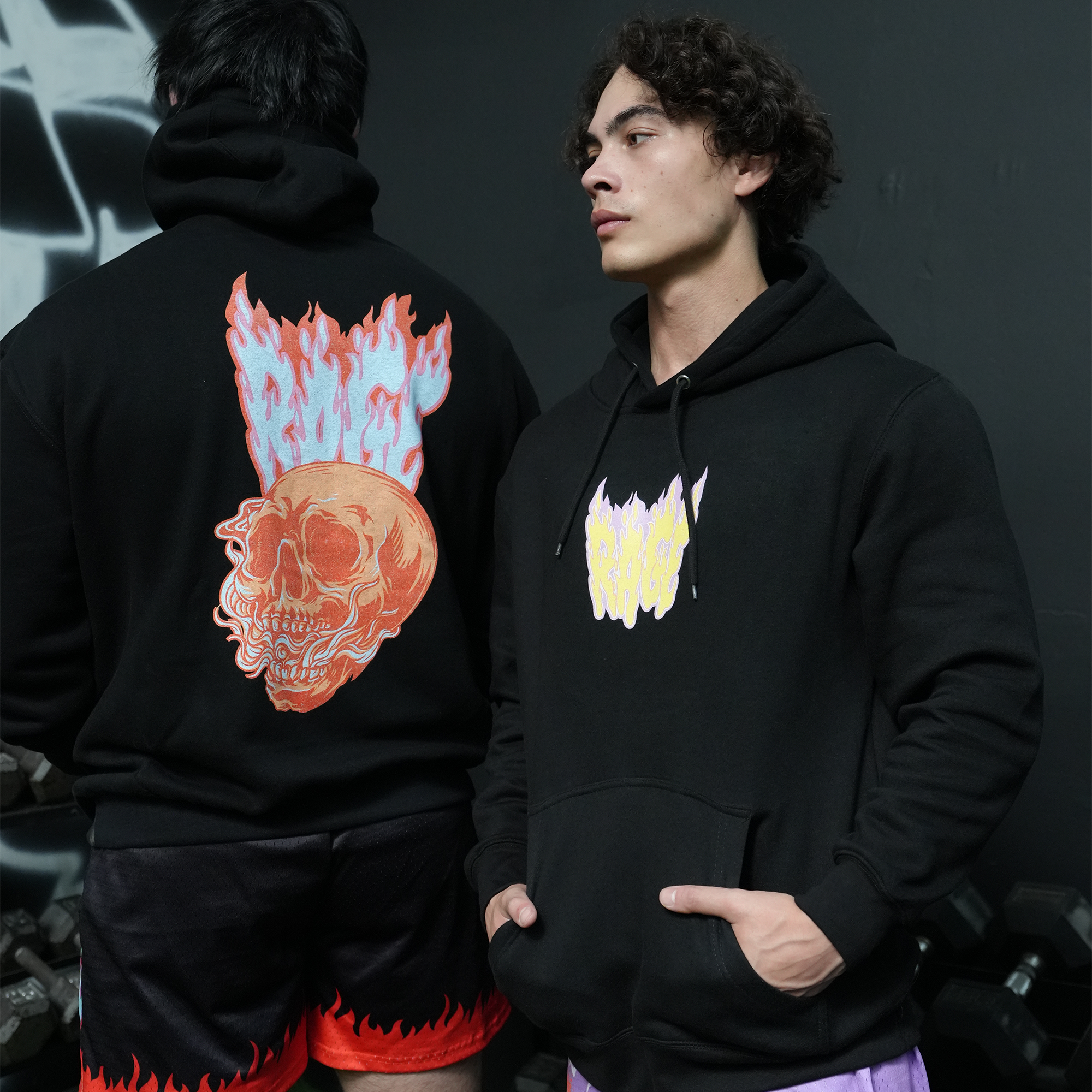Flaming Skull Hoodie
