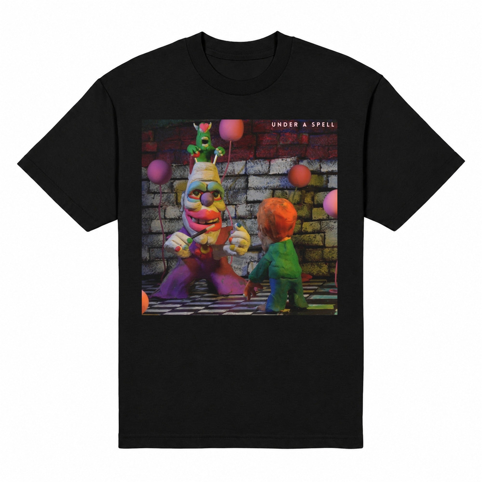 Under a Spell Heavyweight Tee — Black, front