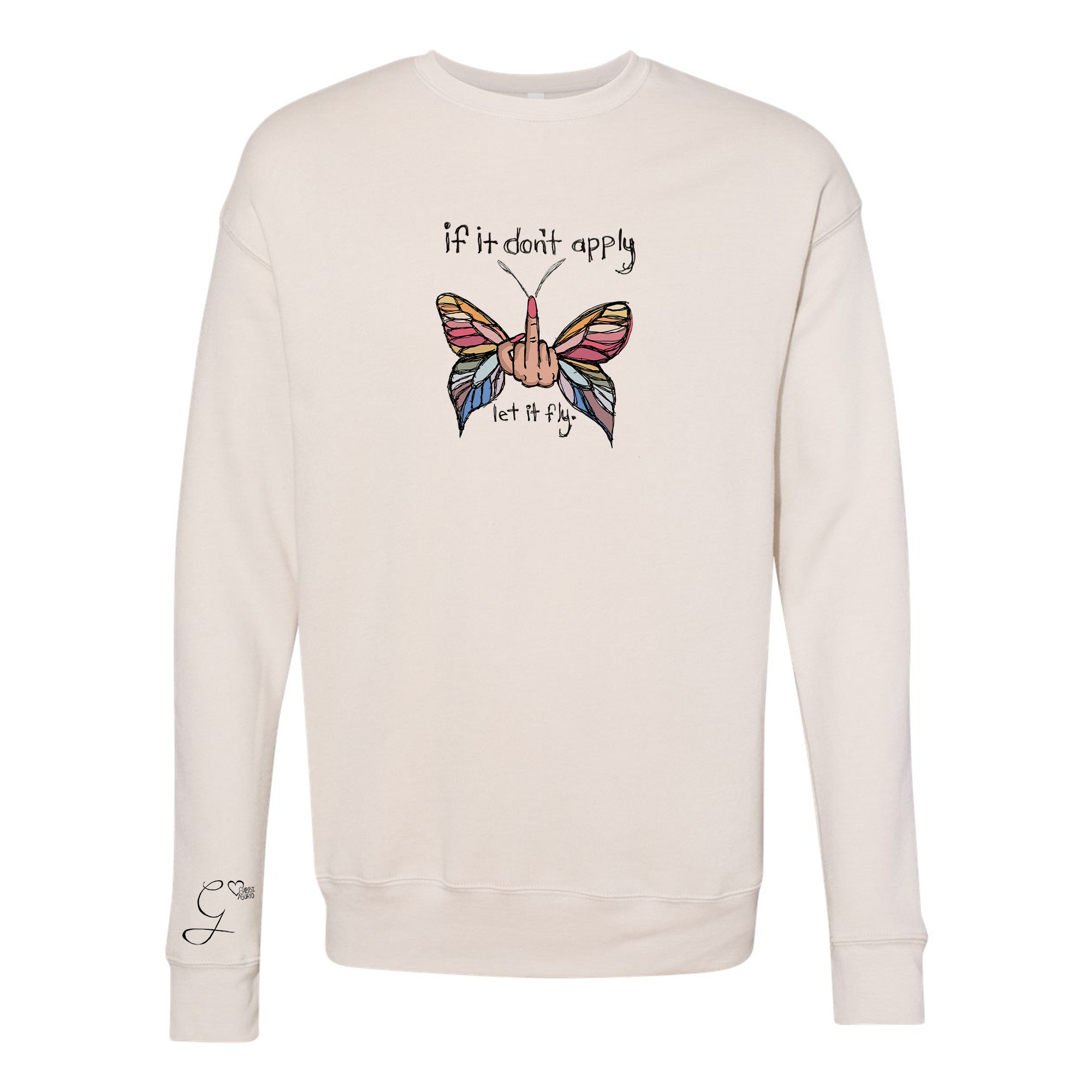 Let It Fly Sponge Fleece Crewneck