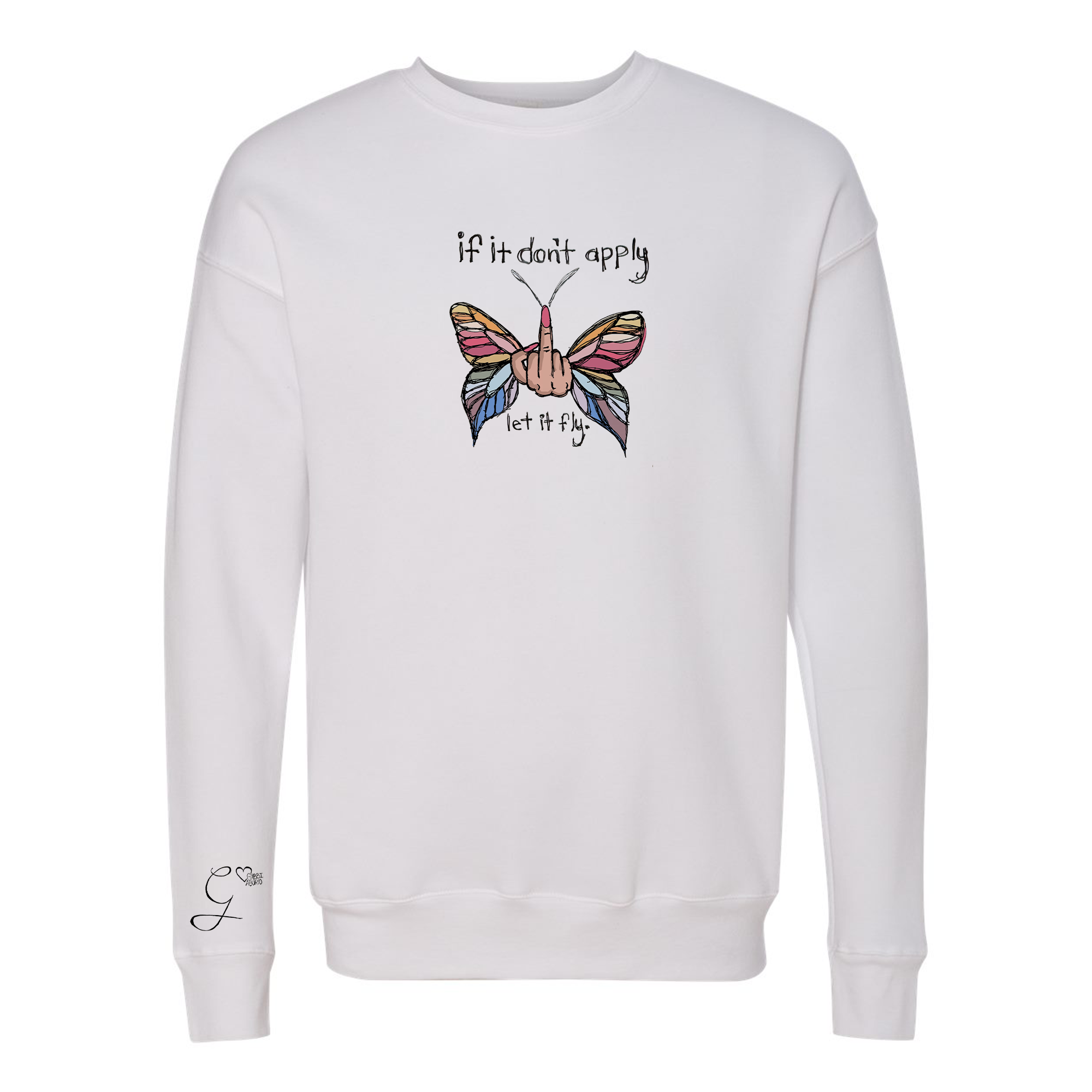 Let It Fly Sponge Fleece Crewneck