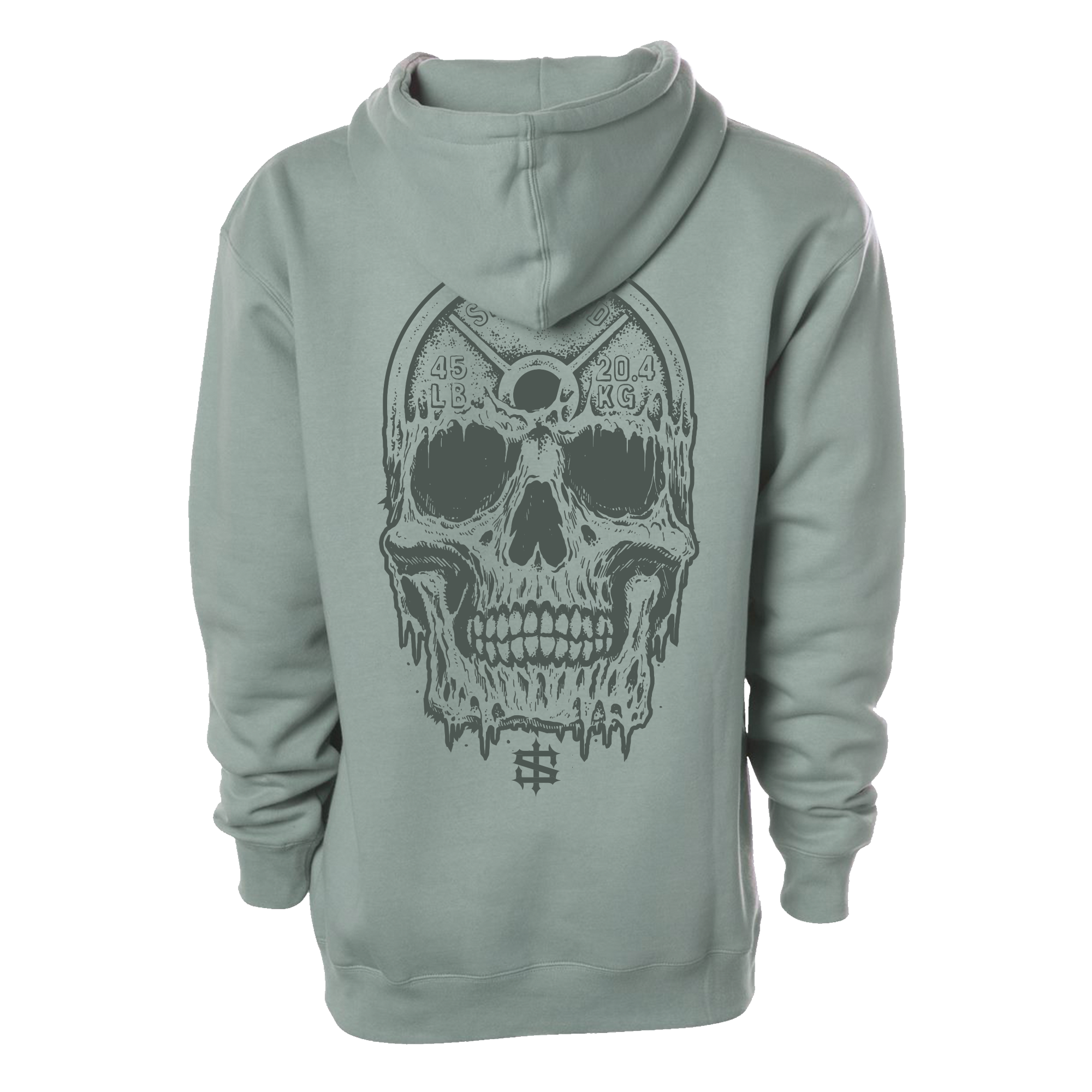 Weights On My Mind Monochrome Premium Heavyweight Hoodie