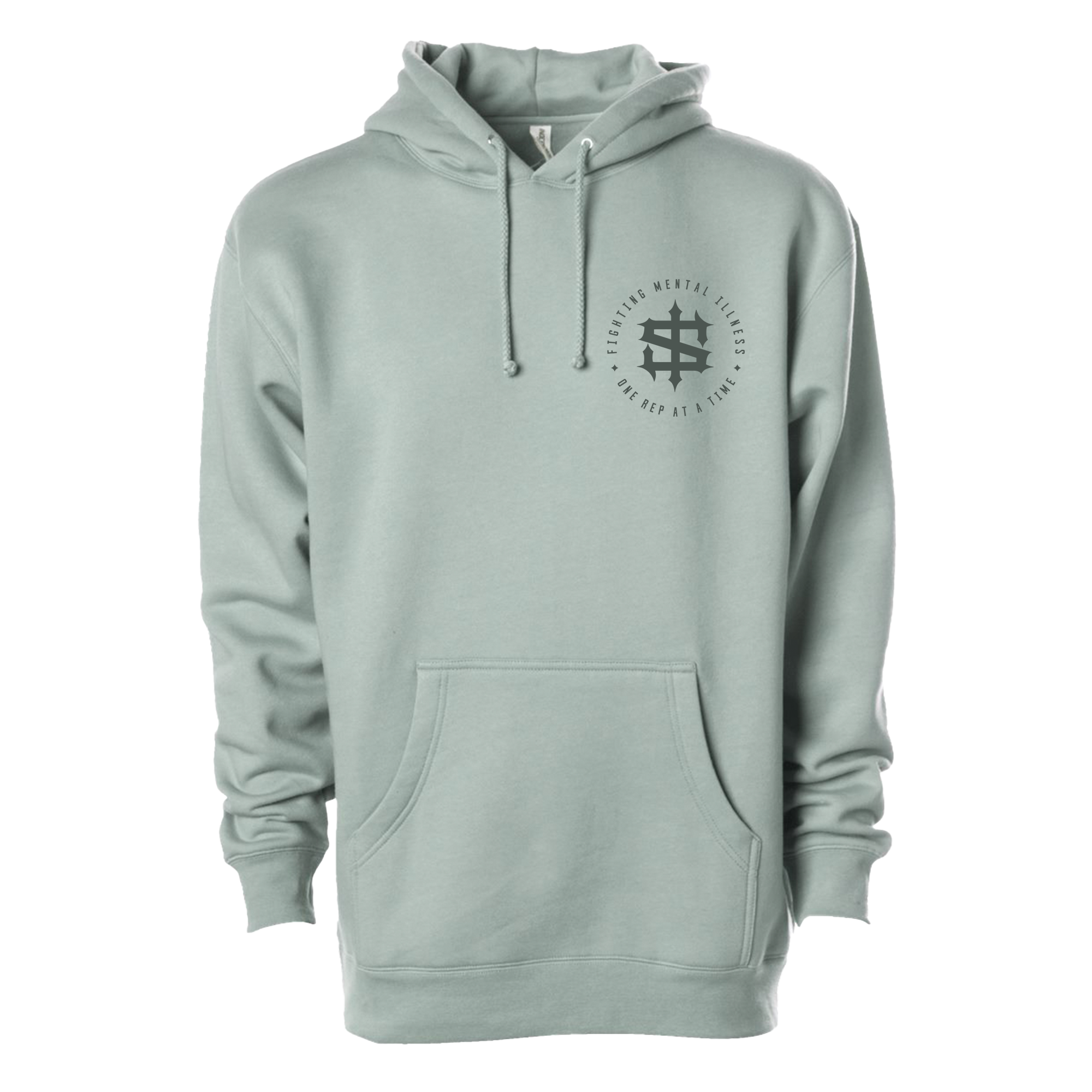 Weights On My Mind Monochrome Premium Heavyweight Hoodie
