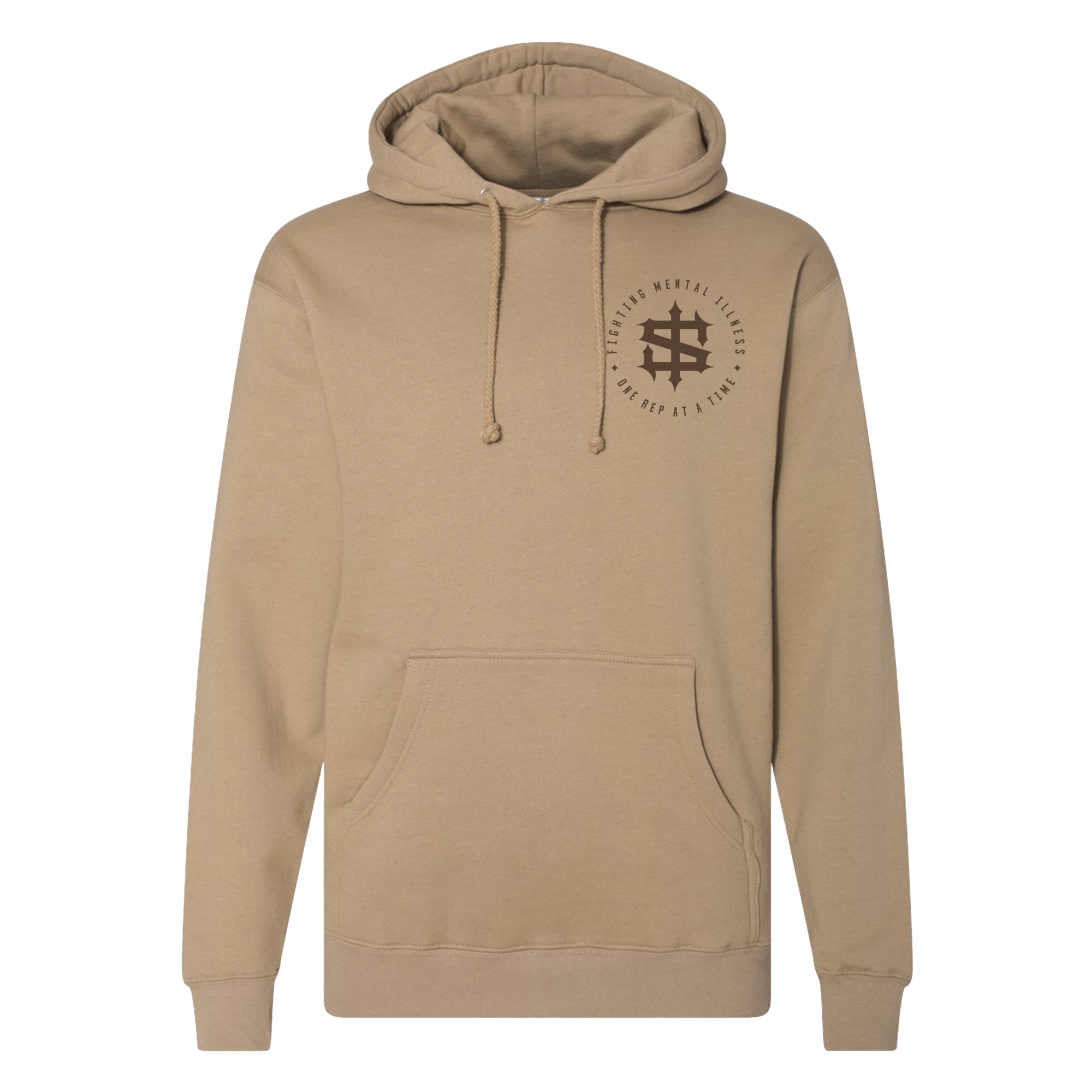 Weights On My Mind Monochrome Premium Heavyweight Hoodie