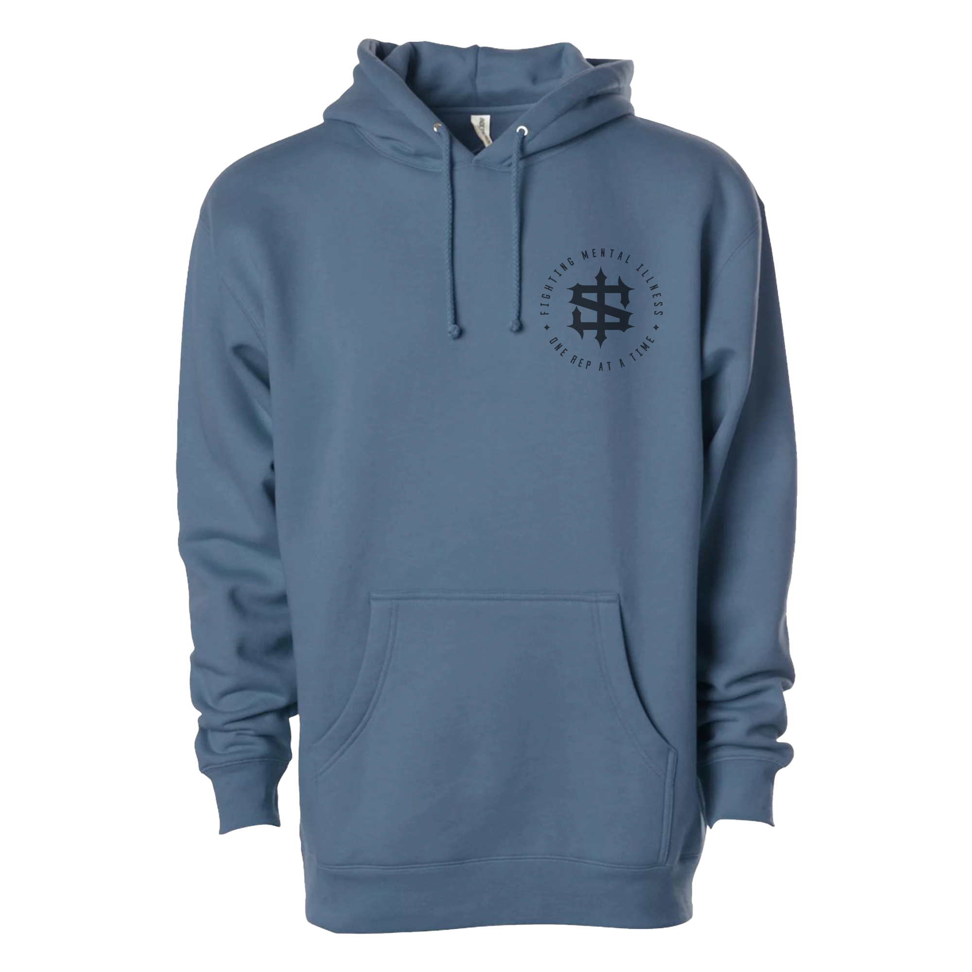 Weights On My Mind Monochrome Premium Heavyweight Hoodie