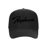 Black Logo Foam Trucker Snapback