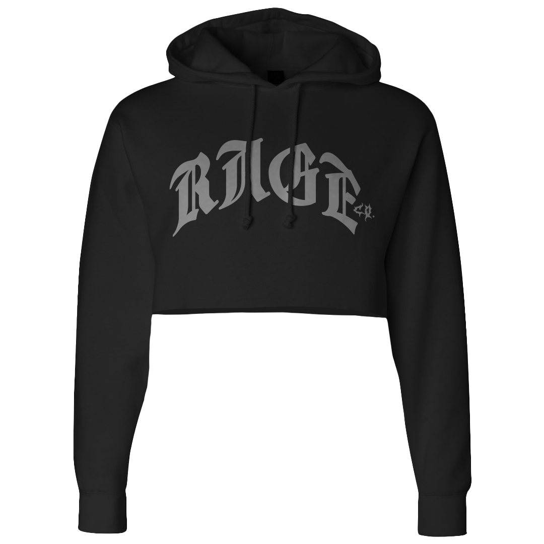 Bones Crop Premium Heavyweight Hoodie