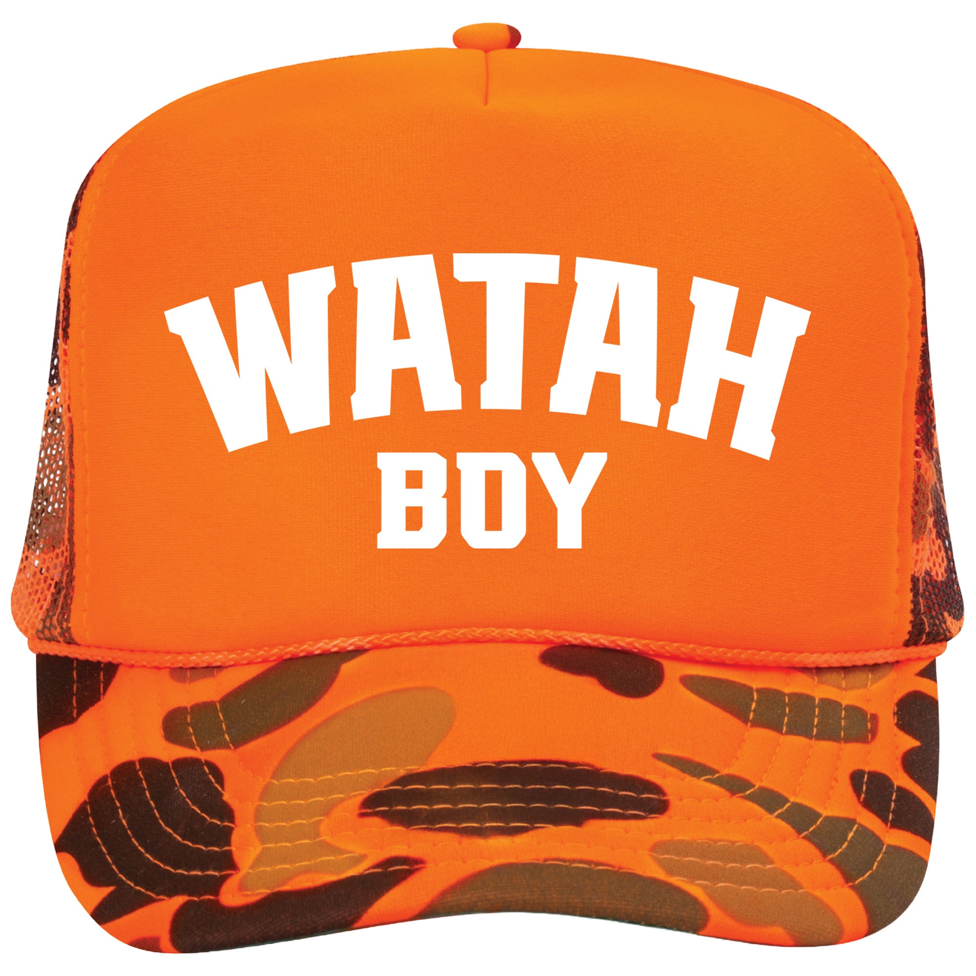 Watah Boy Trucker - Orange Camo