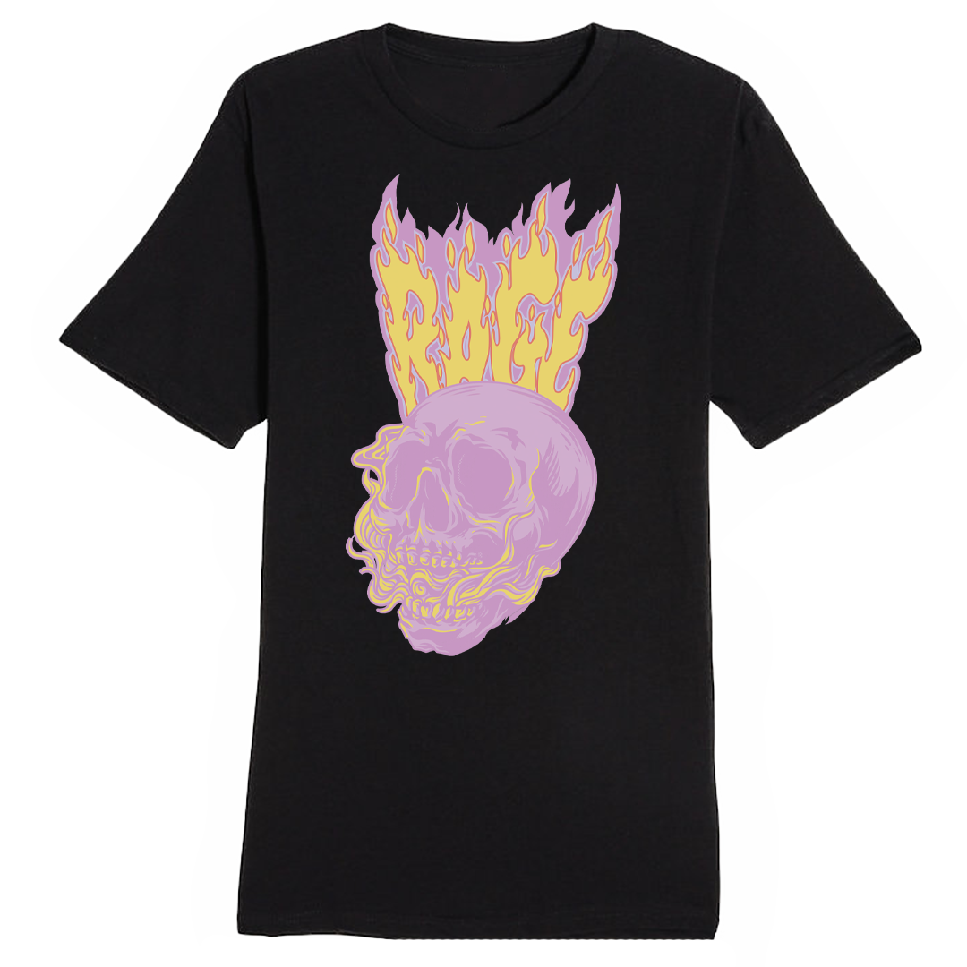 Flaming Skull Tee