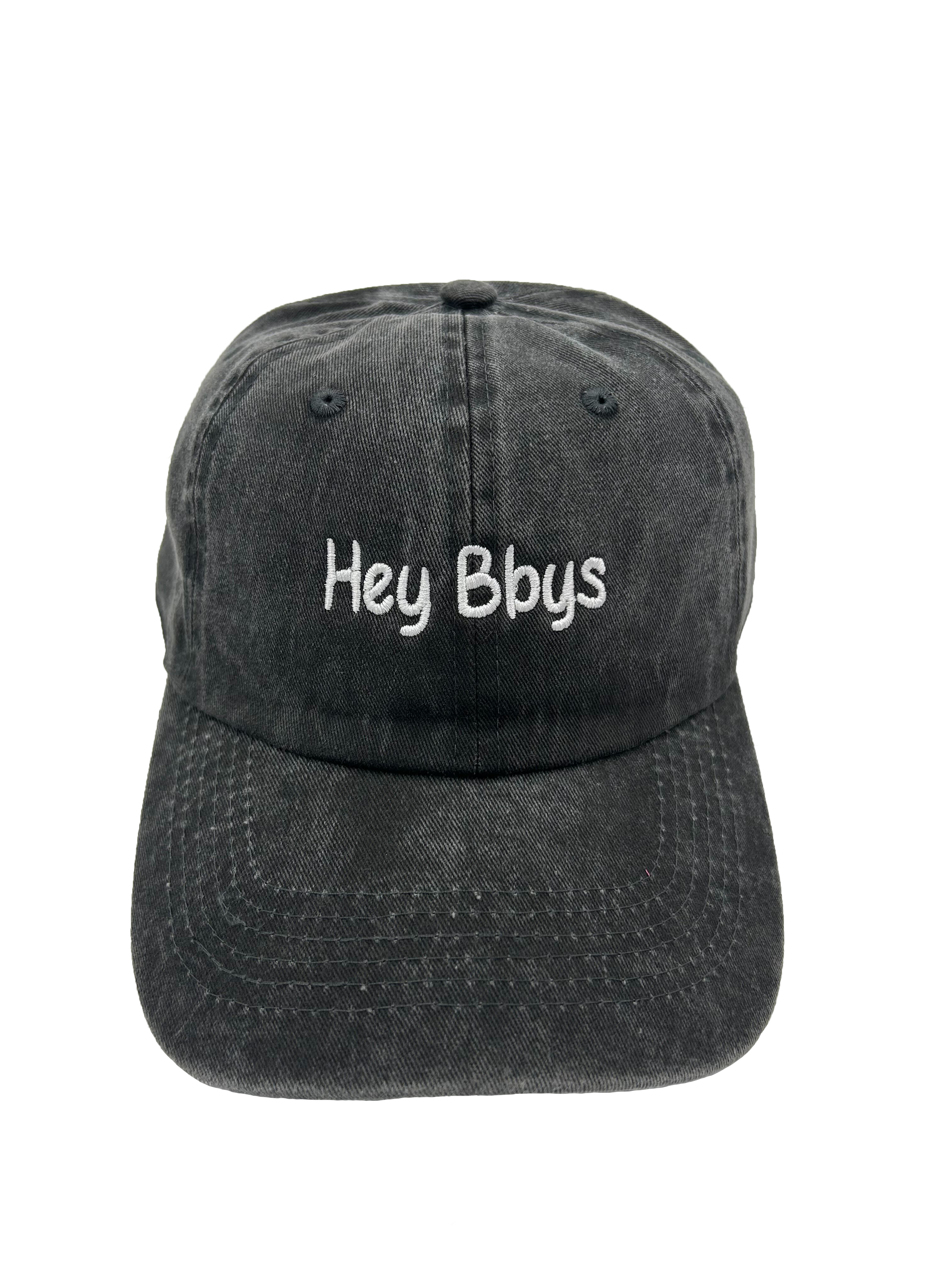 Hey Bbys Vintage Black Dad Hat
