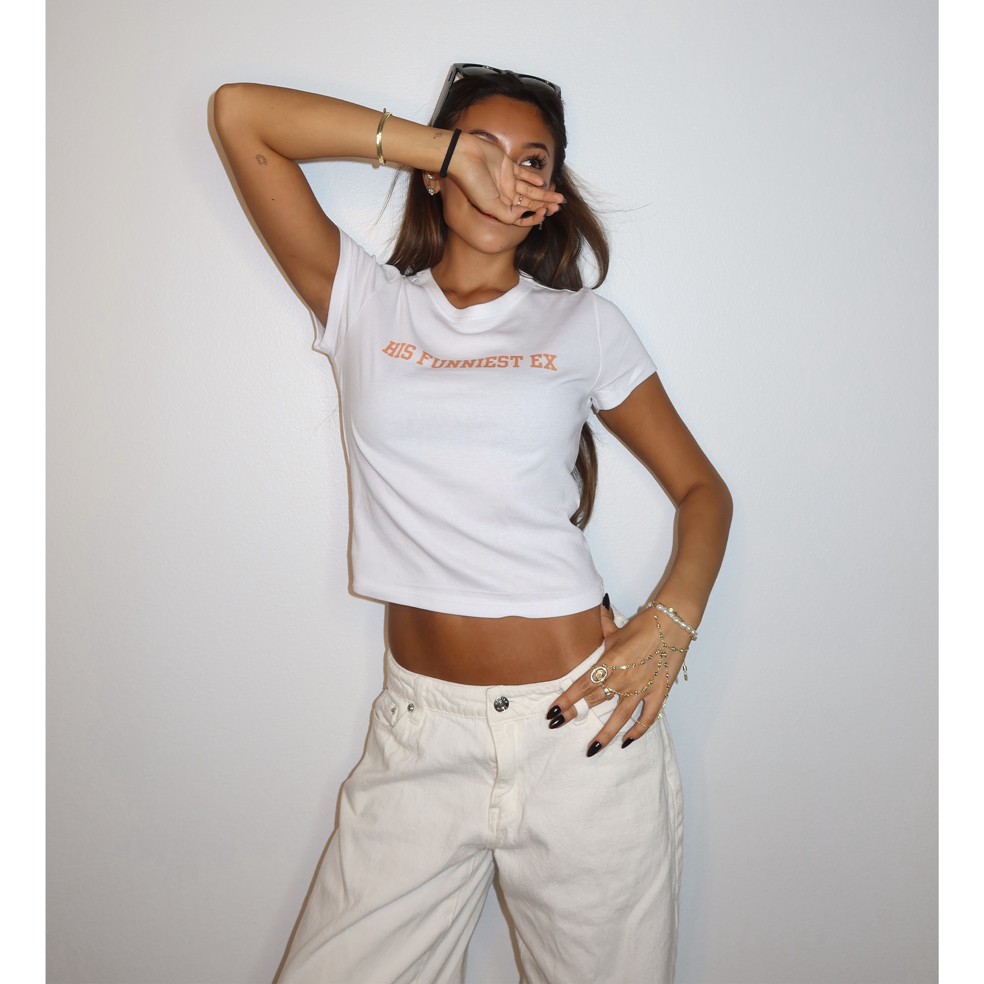 His Funniest Ex Micro Rib Baby Tee