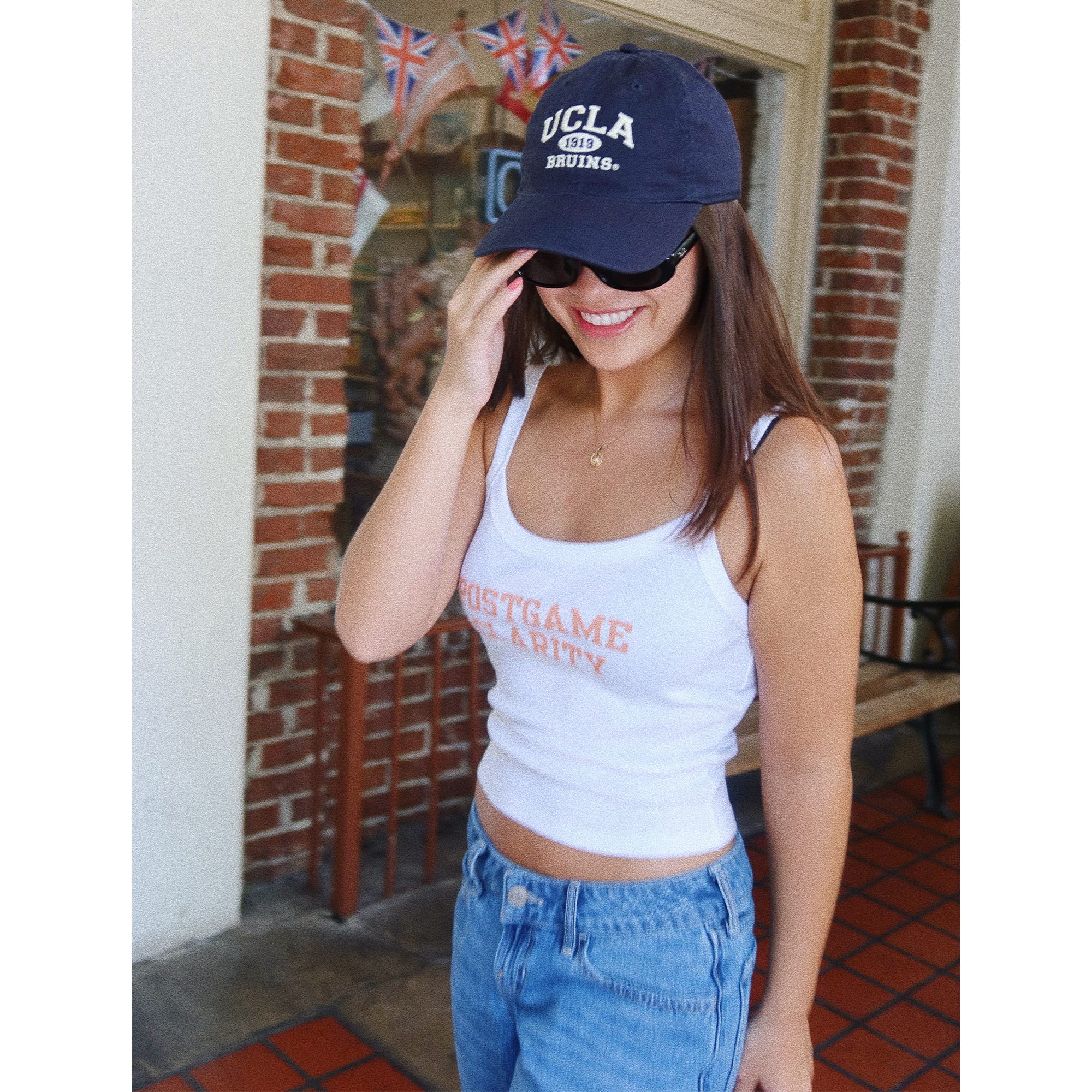 Logo Baby Rib Spaghetti Tank