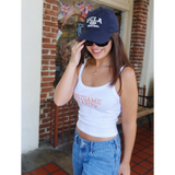 Logo Baby Rib Spaghetti Tank