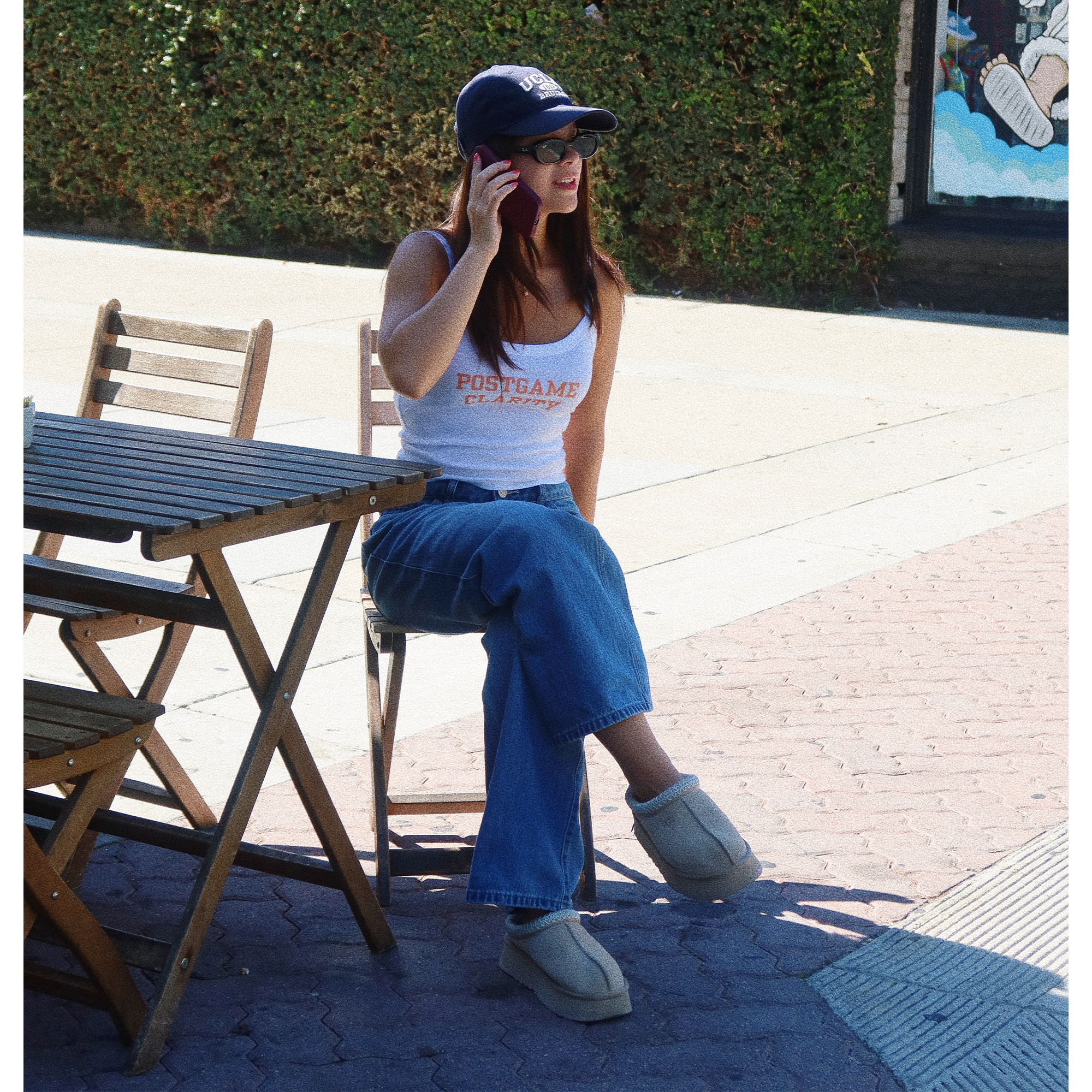 Logo Baby Rib Spaghetti Tank